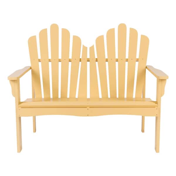 Shine Company Westport Cedar Wood Outdoor Loveseat Bench 43.5 in. - Bee's Wax