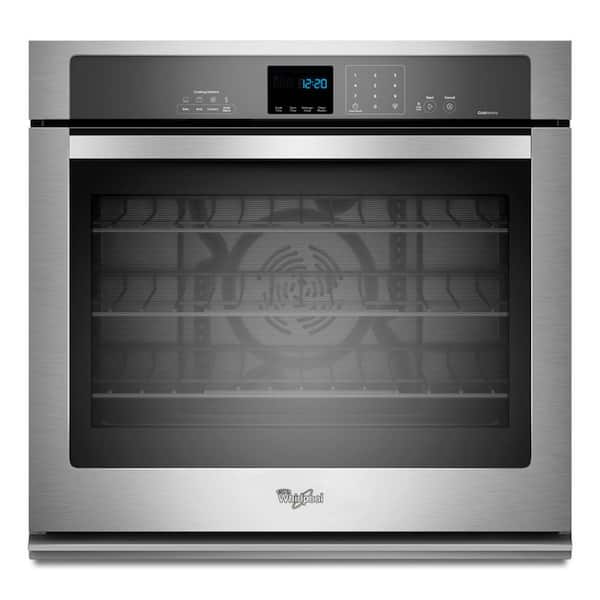 Whirlpool Gold 30 in. Single Electric Wall Oven Self-Cleaning with Convection in Stainless Steel