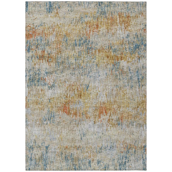 Addison Rugs Accord Multi 5 ft. x 7 ft. 6 in. Abstract Indoor/Outdoor Washable Area Rug