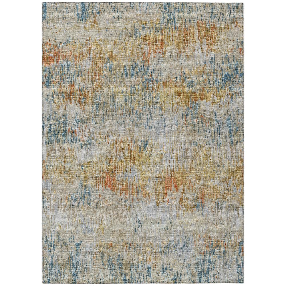 Addison Rugs Accord Multi 8 ft. x 10 ft. Abstract Indoor/Outdoor
