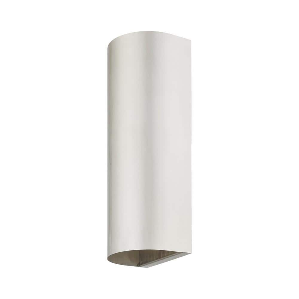 Bond Brushed Nickel Half Cylinder Outdoor Wall Sconce