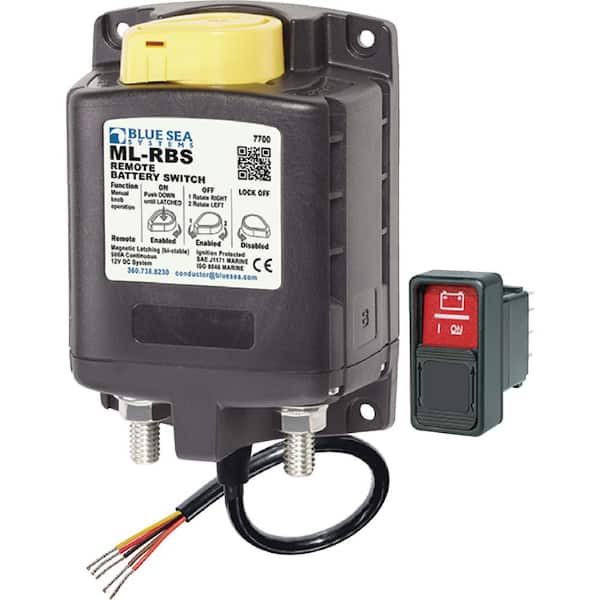 Blue Sea Systems ML - RBS Remote Battery Switch with Manual Control - 12V DC 500A