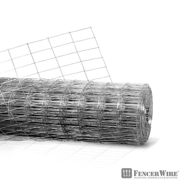 IRONRIDGE 100-ft x 4-ft Gray Steel Welded Wire Rolled Fencing with Mesh  Size 2-in x 4-in in the Rolled Fencing department at