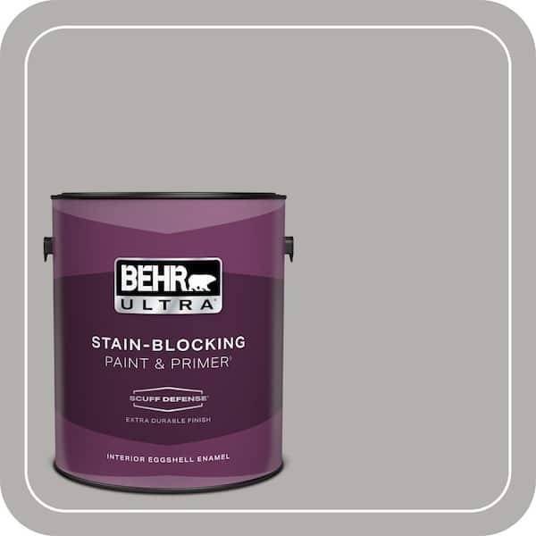 BEHR ULTRA 1 gal. #BXC-25 Colonnade Gray Extra Durable Eggshell Enamel Interior Paint & Primer