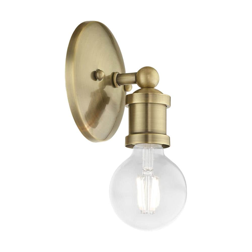 Lansdale Antique Brass Single-Light Vanity Sconce