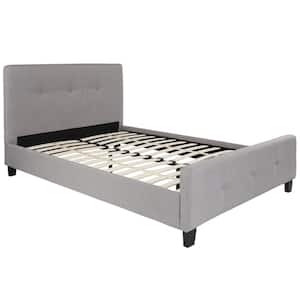 Light Gray Full Platform Bed
