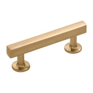 Woodward Collection Cabinet Pull 3 in. (76 mm) Center to Center Champagne Bronze Finish Modern Zinc Bar Pull (1-Pack)