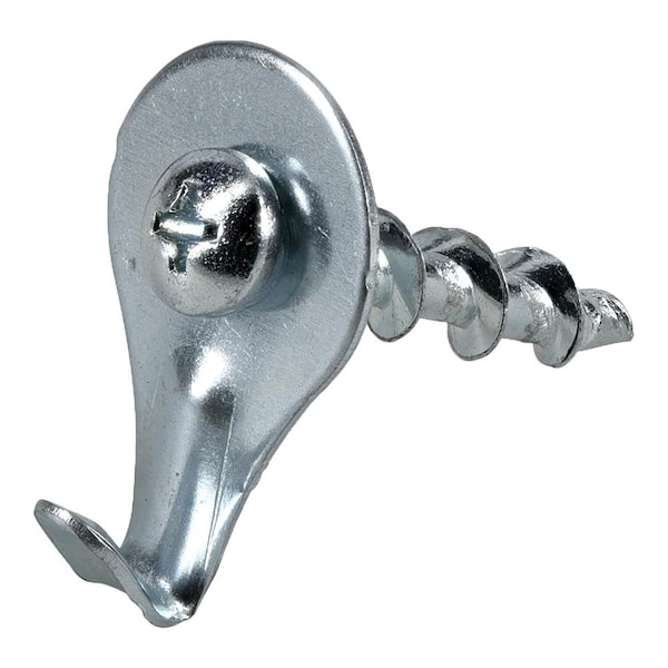 OOK 3-Pieces Chrome Borefast Self Drilling Screw with Utility Hook 9985363  - The Home Depot