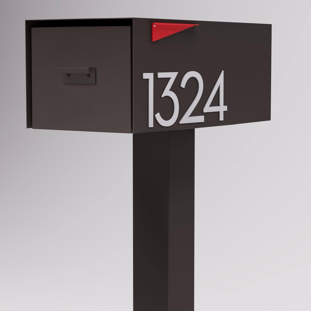 Large Malone Malone Post Mounted Mailbox l-malone-brown - The Home Depot