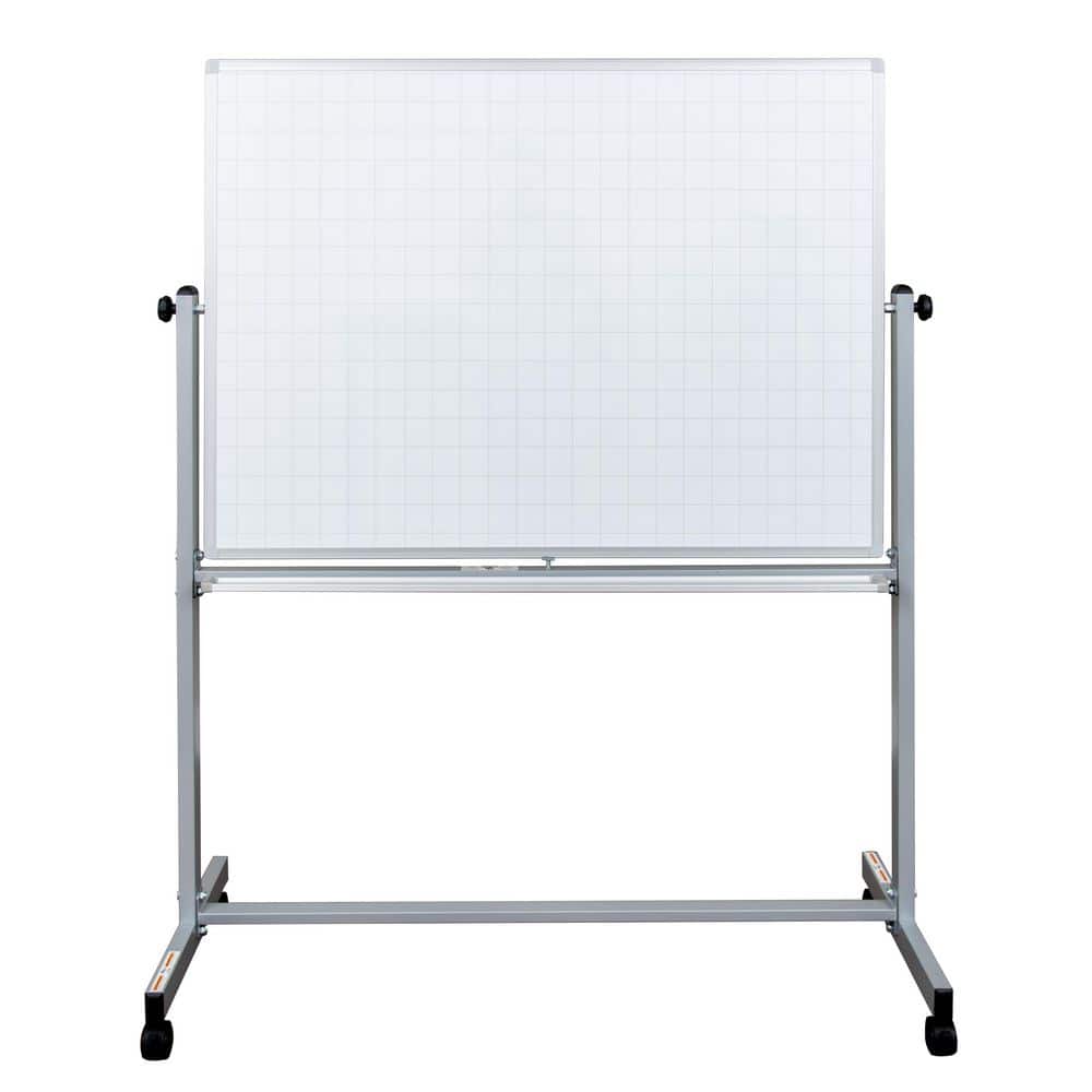 Luxor Lean Board 48 in. x 36 in. Mobile Magnetic Whiteboard (1