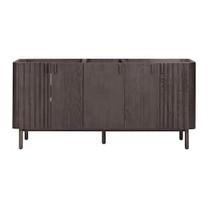 Blakely 72 in. W x 21 in. D x 34 in. H Bath Vanity Cabinet without Top in Brown Oak Finish