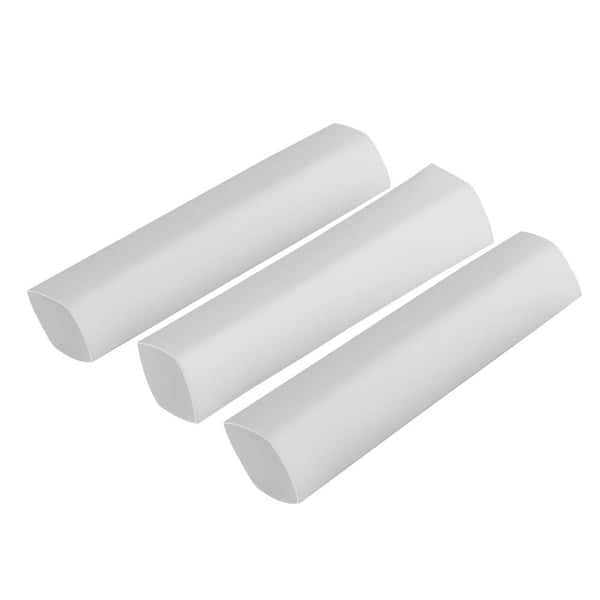 Commercial Electric 1/2 in. Heat Shrink Tubing, White (3-Pack)