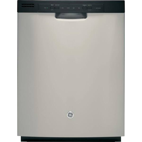 GE Front Control Dishwasher in Silver