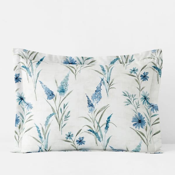 The Company Store Company Cotton Nature's Vine White Multi Sateen King Sham