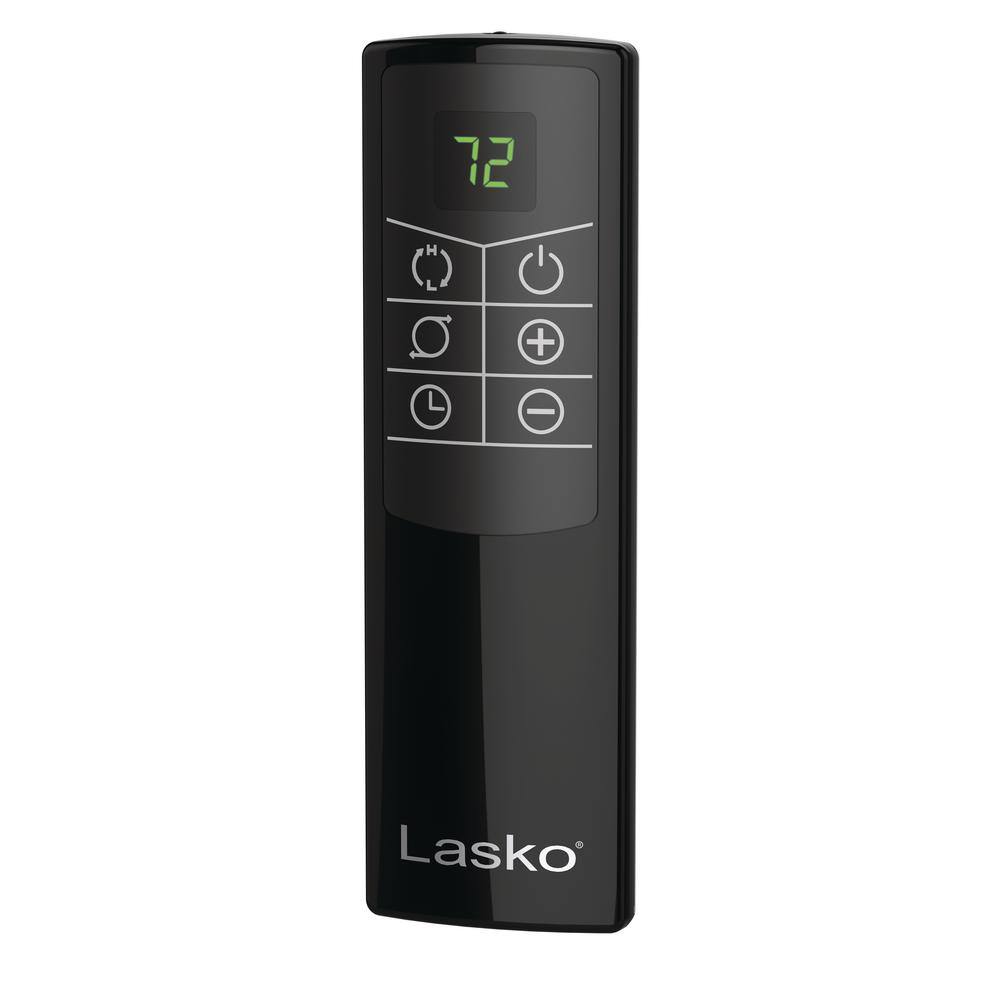 Lasko Black Ceramic Tower Heater with Remote Control