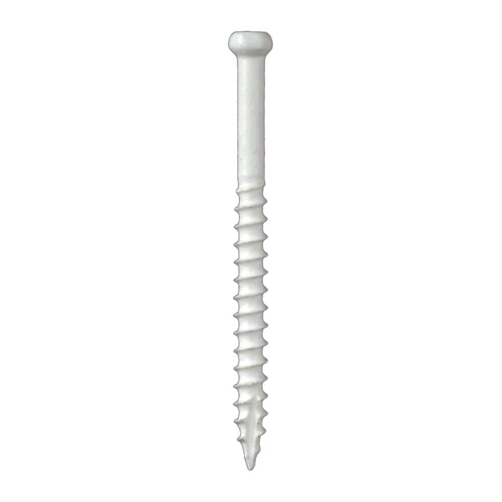 GRK Fasteners #8 x 2-3/4 in. Star Drive Trim-Head White RT Composite ...