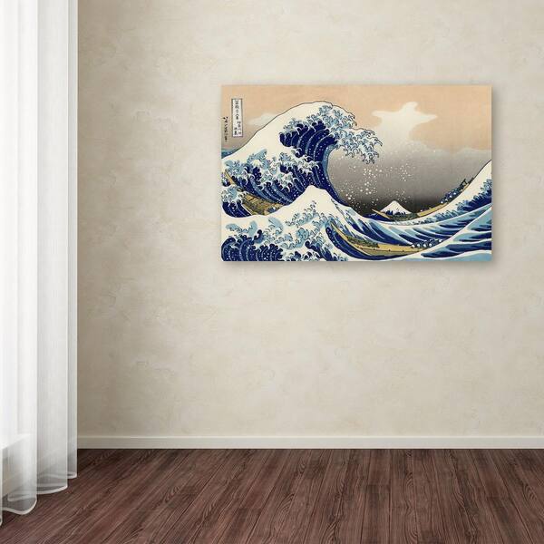 Trademark Fine Art The Great Kanagawa Wave by Katsushika Hokusai