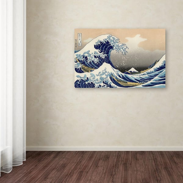 Trademark Fine Art The Great Kanagawa Wave by Katsushika Hokusai