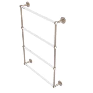 Clearview 24 in. 4-Tier Ladder Towel Bar with Twisted Accents in Antique Pewter