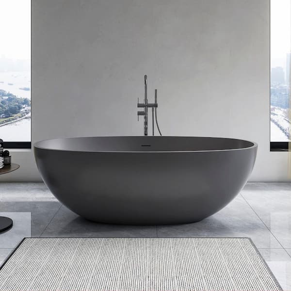 Xspracer Moray 65 in. x 30 in. Solid Surface Stone Resin