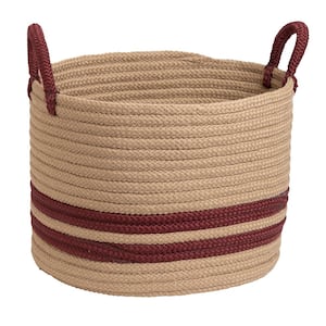 San Marino 18 in. x 18 in. x 14 in. Corona and Taupe Round Basket