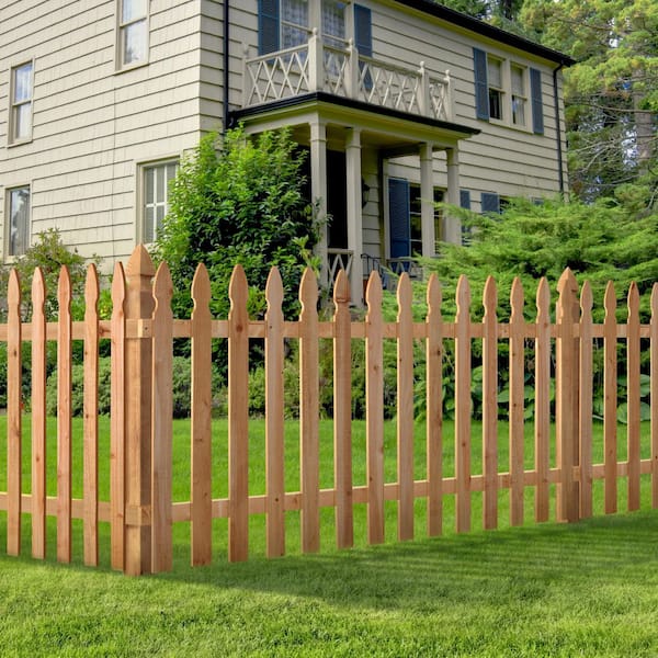 2 in. x 4 in. x 8 ft. Rough Sawn Western Red Cedar Fence Panel Backer Rail (4-Pack)