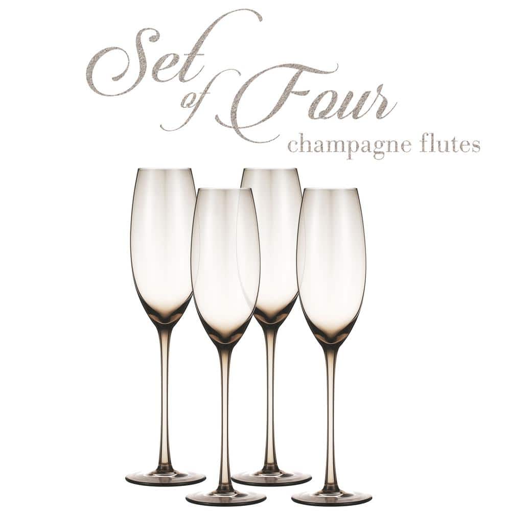 StyleWell 8 oz. Glass Champagne Flutes (Set of 4)
