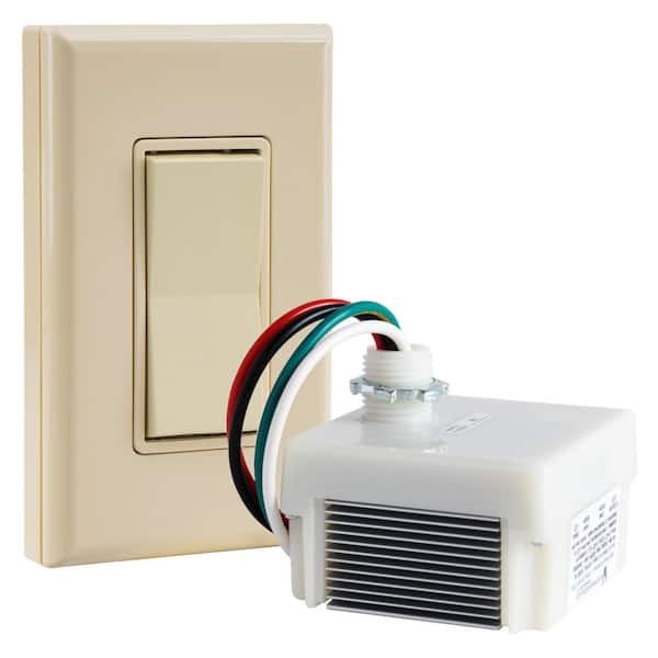 Battery-Free, Wireless Light Almond Rocker Dimmer Switch Kit for Dimmable Lights Remote Switch, Phase Dimming Receiver