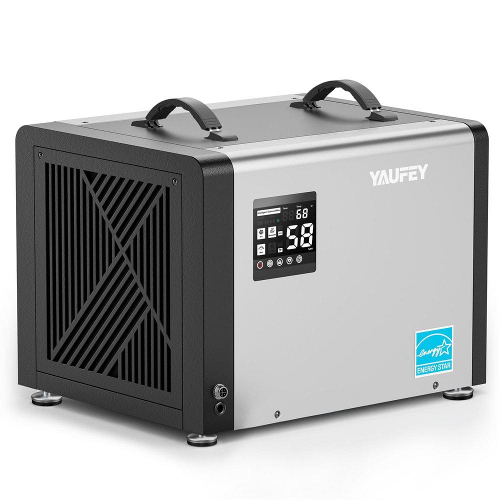 70 pt. 5,000 sq. ft. Energy Star Commercial Dehumidifier for Crawl Space, Basement with Drain Hose, Auto Restart in Gray price history on PriceWatchPro