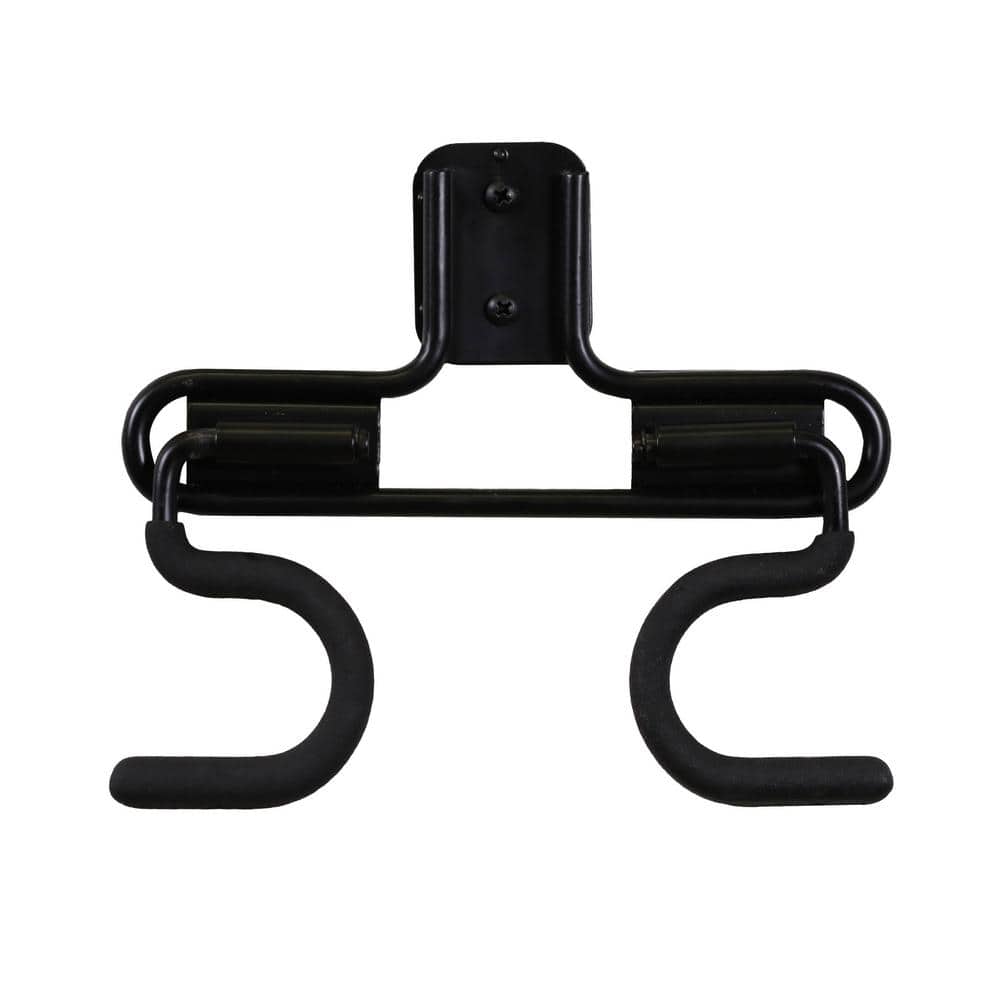 Everbilt 50 lbs. Heavy-Duty Wall Mounted Steel Double S-Hook in Vinyl  Coated Black Mounting Hardware Included 69633 - The Home Depot