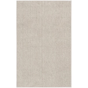Natural Texture Ivory Mocha 2 ft. x 4 ft. All-over design Contemporary Area Rug