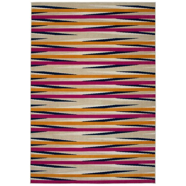 Legata Collection Pink 9' x 12' Rectangle Residential Indoor-Outdoor Area Rug