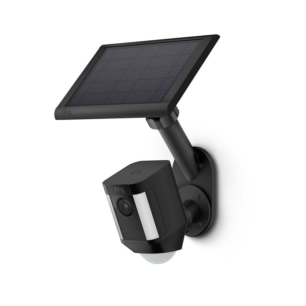 Black Adjustable Wall Mount for Solar Panels and Cameras