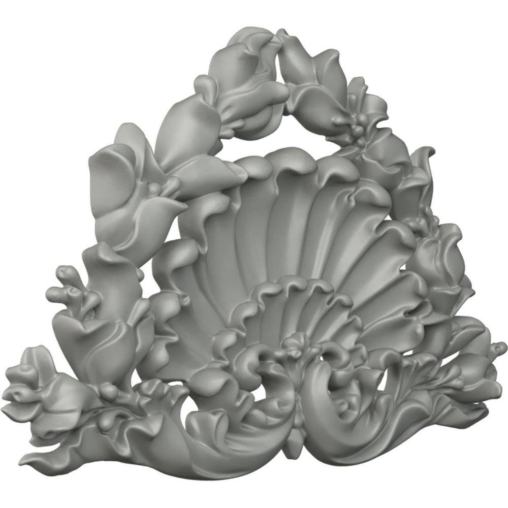 8 1/4" White Polyurethane Shell Center Onlay
