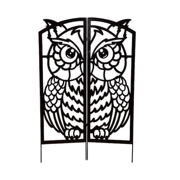 Evergreen Enterprises 60 in. Iron Foldable Owl Trellis