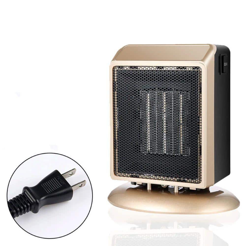 6.69 in. 900 W Mini Electric Forced Air Heater Small Desktop Household Cera