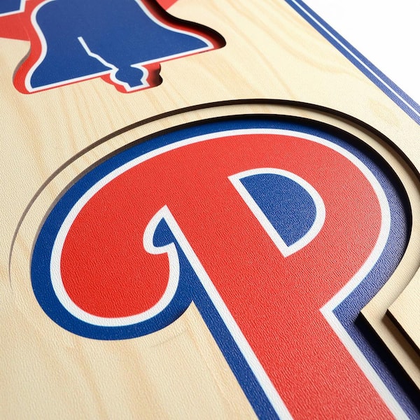 MLB Philadelphia Phillies Wooden 8 in. x 32 in. 3D Stadium Banner-Citizens Bank Park