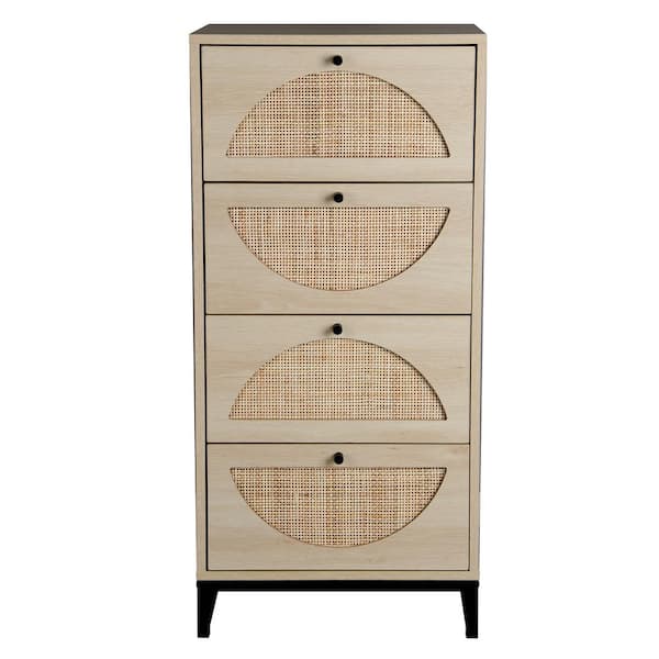 Seafuloy Natural Cabinet with 4 Drawers