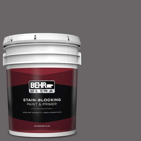 BEHR ULTRA 5 gal. #PPU17-19 Arabian Veil Flat Exterior Paint & Primer