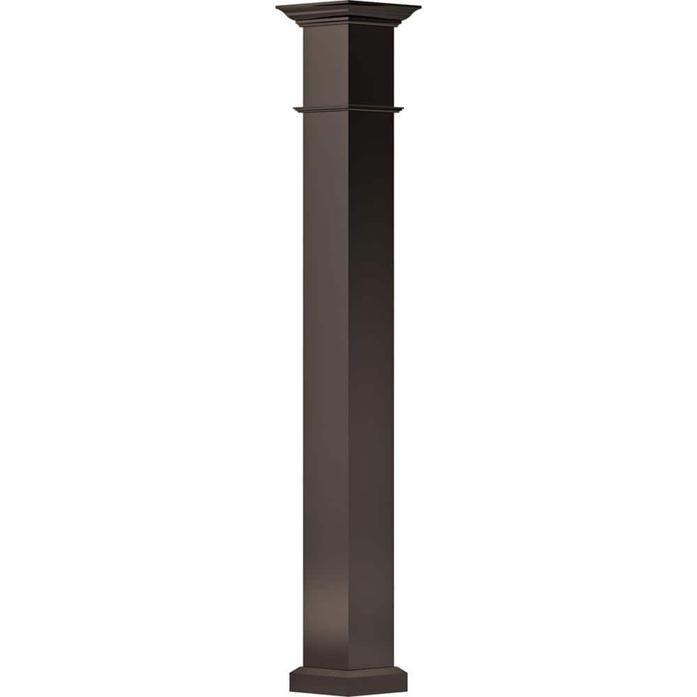 "12' x 9"" Endura-Aluminum Wellington Style Column Square Shaft (Load-Bearing 15000 lbs.) Non-Tapered Textured Brown" price history on PriceWatchPro