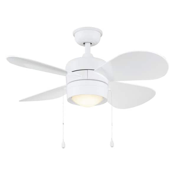 Home Decorators Collection Padgette 36 in. LED White Ceiling Fan