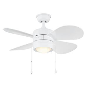 Padgette 36 in. LED White Ceiling Fan