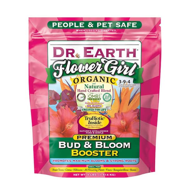 DR. EARTH 4 lb. Organic Flower Girl Bud and Bloom Booster Dry Fertilizer