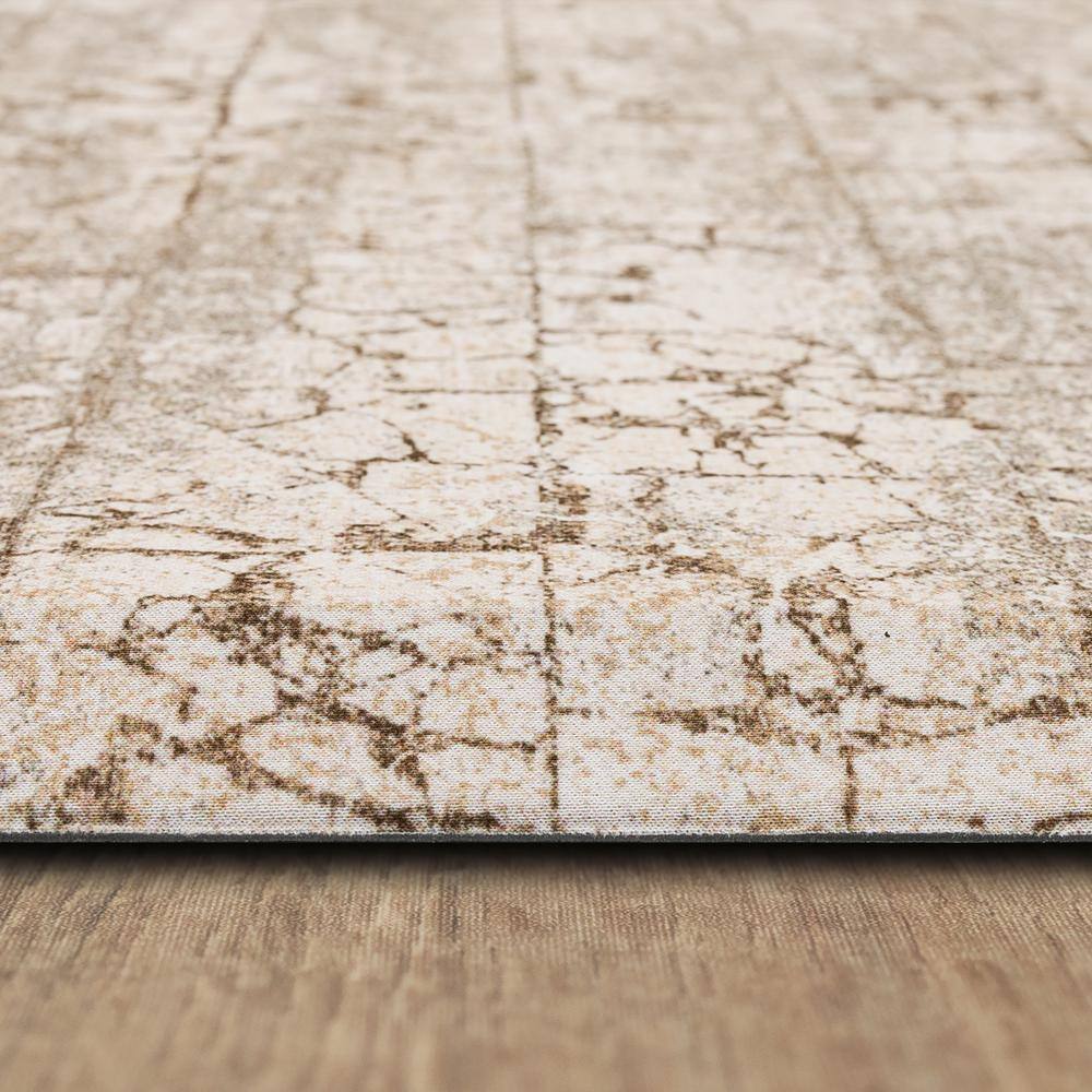 Tan Anti-Fatigue Kitchen Mat with Stain Resistant Polyester