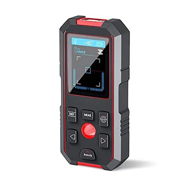 3 in 1 Stud Finder w/ 196ft Laser Measure Electric Wall Scanner Sensor LCD Digital Level Audio Broadcast for Wood Metal
