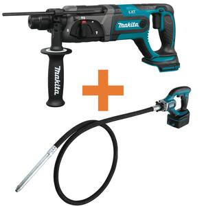 18V LXT Lithium-Ion 7/8 in. SDS-Plus Concrete/Masonry Rotary Hammer Drill and 18V LXT 8 ft. Concrete Vibrator