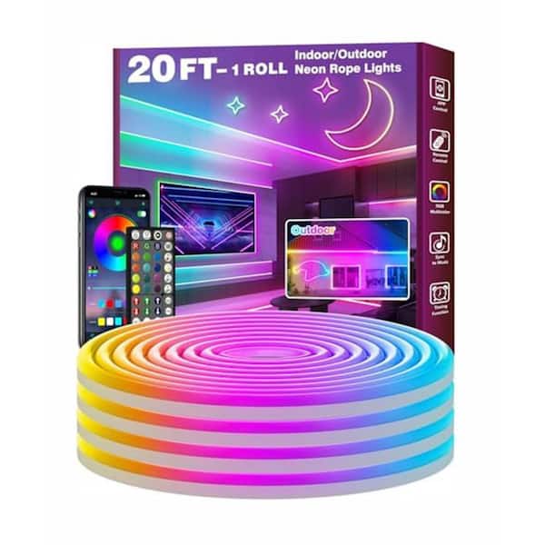 Govee RGBIC 6.5 ft. Smart Neon Plug-In Indoor Color Changing