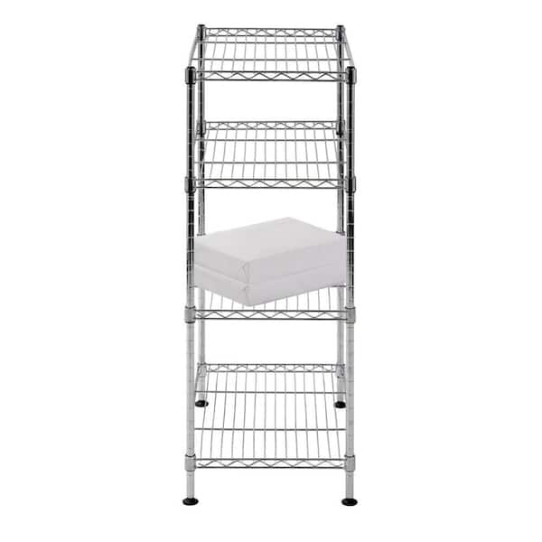 Commercial 182cm Diaminox 4 Tier Chrome Wire Rack