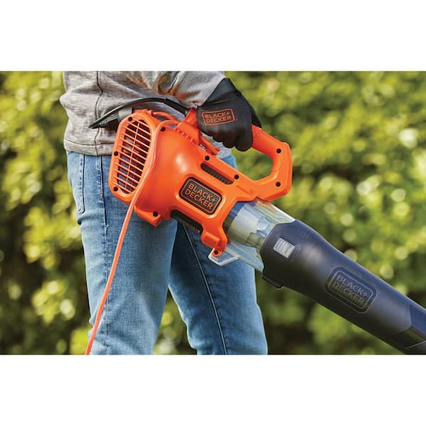 BLACK+DECKER Corded Electric 3-in-1 Leaf Blower, Vacuum, Mulcher and 2-in-1  String Trimmer & Grass Edger Combo Kit BV3600ST7700 - The Home Depot