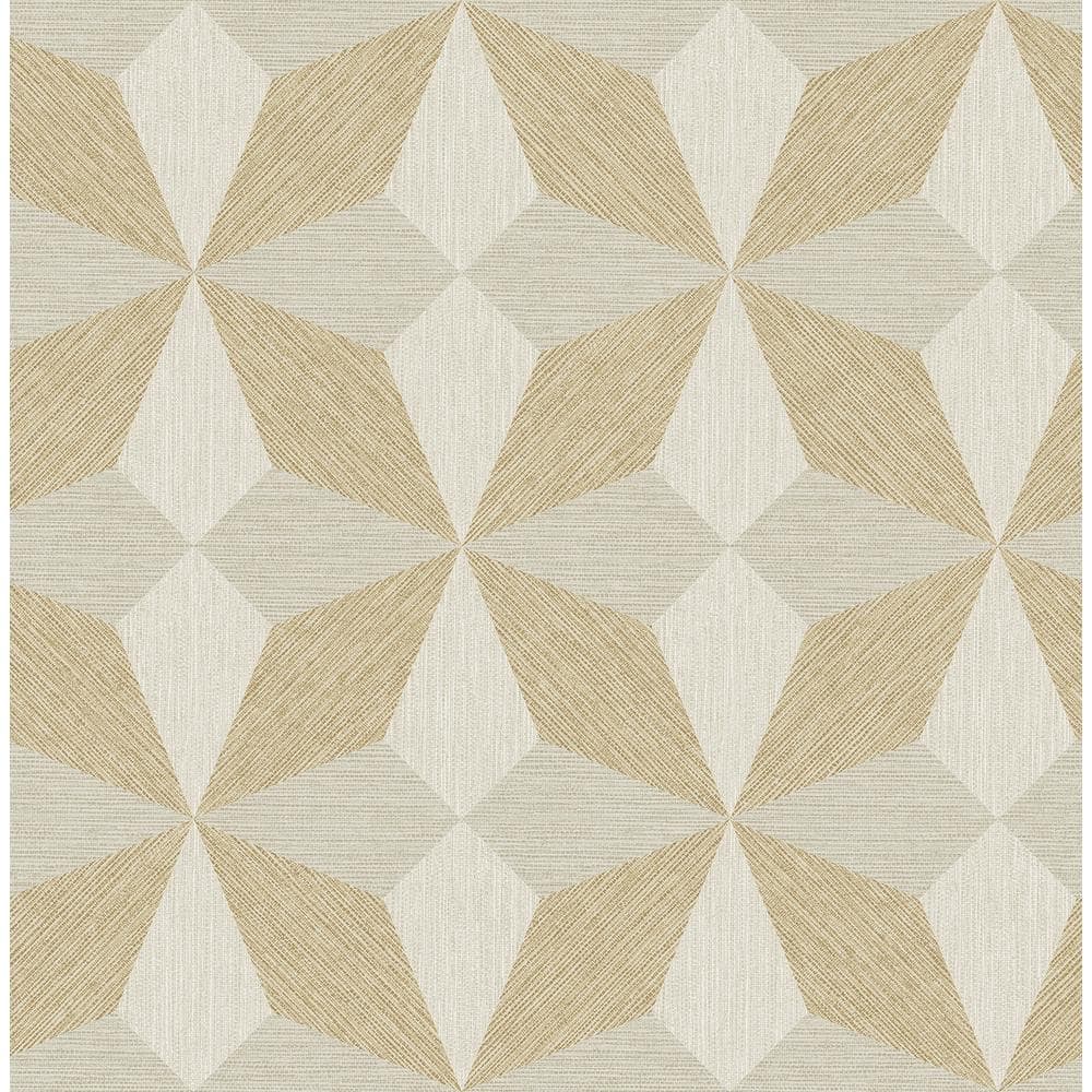 InHome Majesty Geo Gold Peel and Stick Wallpaper Sample NHS3848SAM ...